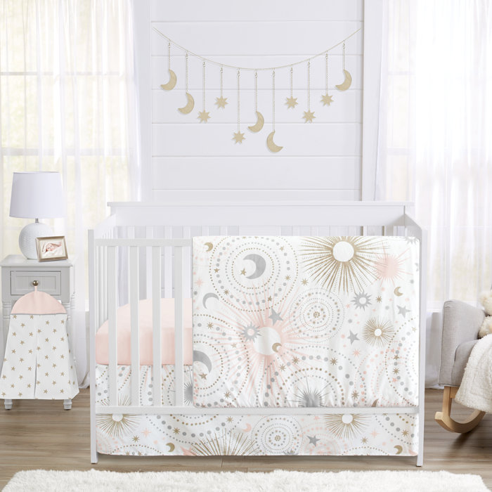 Sweet Jojo Designs Celestial Reversible 4 Piece Crib Bedding Set & Reviews Wayfair